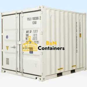 10ft x 8ft Shipping Container (One Trip) White (RAL 9003)