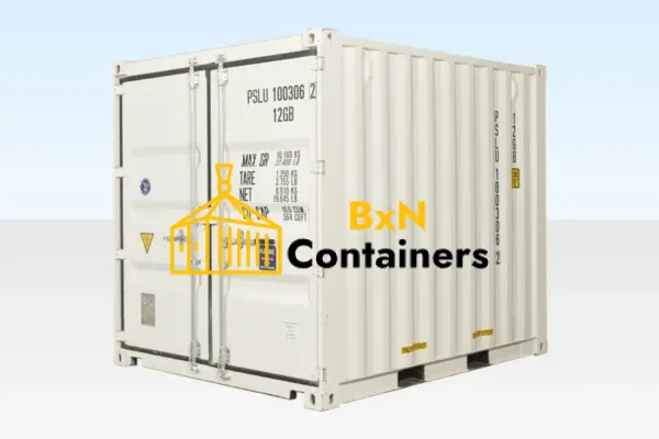10ft x 8ft Shipping Container (One Trip) White (RAL 9003)