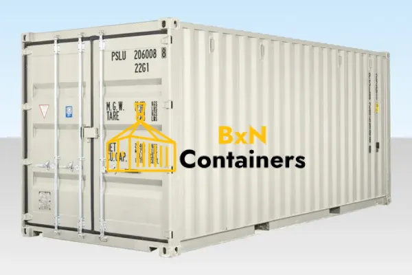 20ft New Shipping Container White (RAL 9003)
