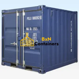 8ft Shipping Container (One Trip) Blue (RAL 5013)