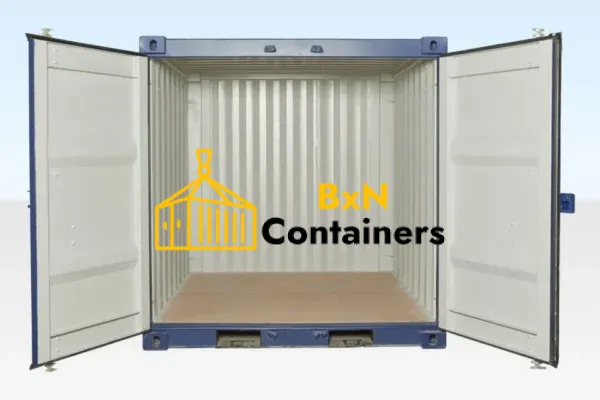 8ft Shipping Container (One Trip) Blue (RAL 5013) - Image 3