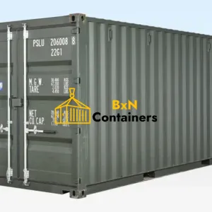 20ft Shipping Container (One Trip) Dark Green (RAL 6007)