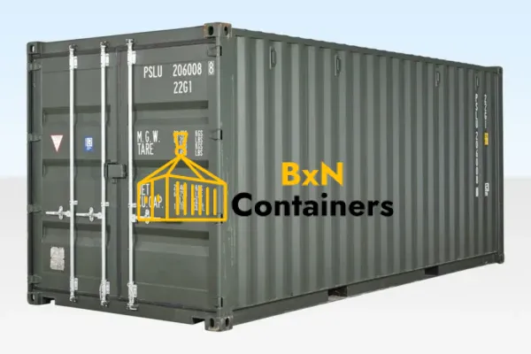 20ft Shipping Container (One Trip) Dark Green (RAL 6007)