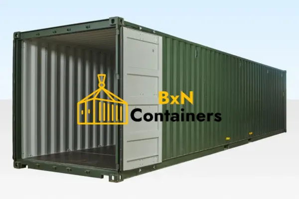 40ft Shipping Container Green (RAL 6007)