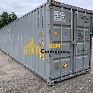 40′ x 8′ x 9.5′ Tall – New *High Cube Shipping/Storage Container – Wind and Watertight-GRAY