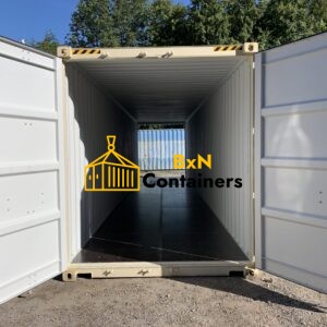 40′ x 8′ x 9.5′ Tall –New *High Cube**DOUBLE DOOR**Shipping/Storage Container – Wind and Watertight-BEIGE