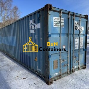 40′ x 8′ x 8.5′ Tall –Used *STANDARD HEIGHT* Shipping / Storage Container-Wind and Watertight – BLUE